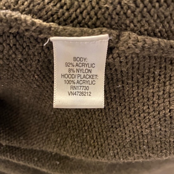 Hooded Tie Front Cardigan Sweater - Picture 4 of 4